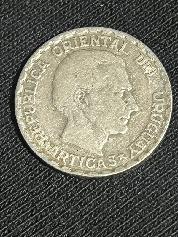 Moneda de 50 Centésimos de Plata de Uruguay 1943 - imagen 1