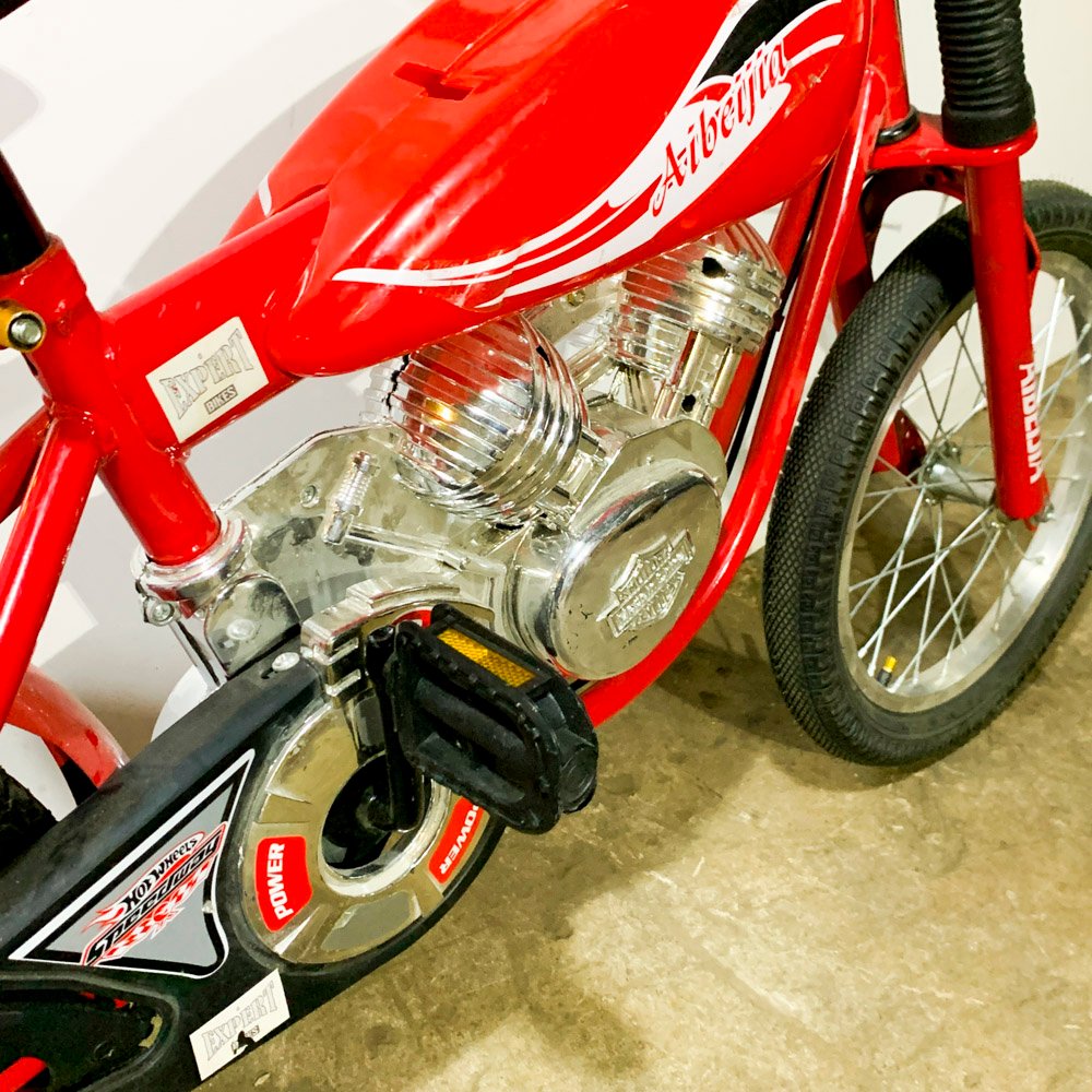 Bicicleta infantil rodado 18 color rojo en venta - imagen 3