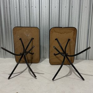 Par de Mesas Auxiliares con Estructura Metálica y Tapa de MDF - imagen 13