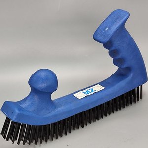 Cepillo de Alambre Tipo Carpintero Mango Azul Plástico 25 cm - imagen 4