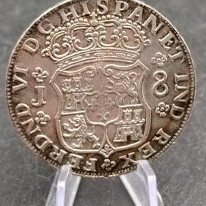 Moneda Antigua de Plata y Oro de Chile - 10 Pesos 1854 - imagen 3