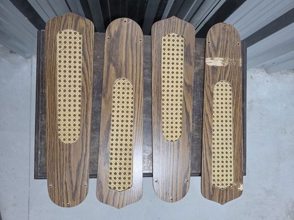 Aspas de Ventilador de Techo de Madera con Rejilla - imagen 1