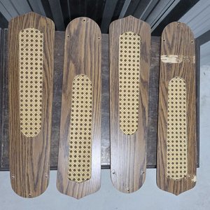 Aspas de Ventilador de Techo de Madera con Rejilla - imagen 1