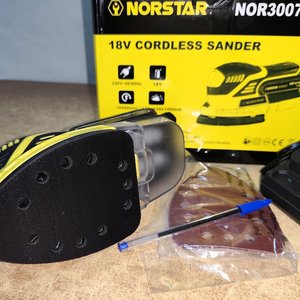 Lijadora Roto Orbital Recargable Norstar NOR3007 18V con Accesorios - imagen 4
