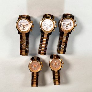 Lote de 5 Relojes de Pulsera Michael Kors Marrón Carey - imagen 2