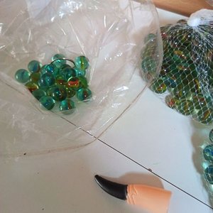 Par de Bolsas de Bolillas de Vidrio de Colores - imagen 3