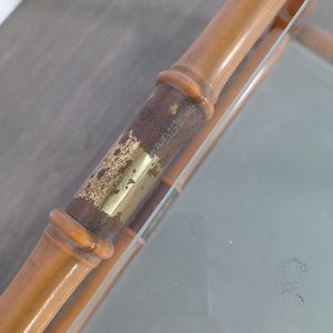 Mesa Ratona Estilo Bambú con Tapa de Vidrio - imagen 4