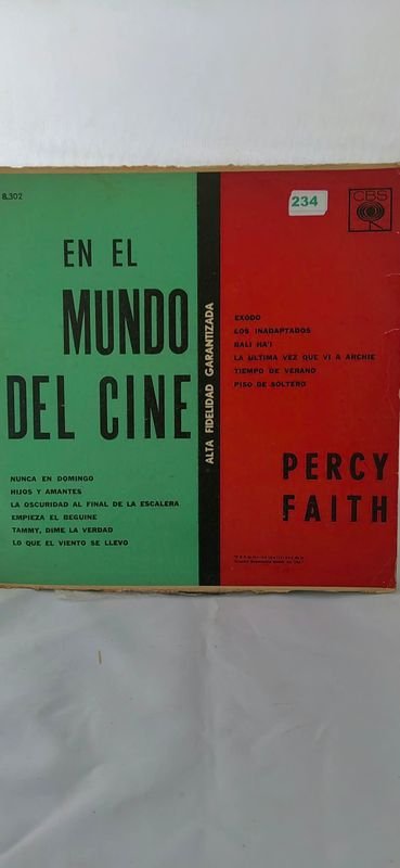 Disco de Vinilo Percy Faith "En el Mundo del Cine" - imagen 1