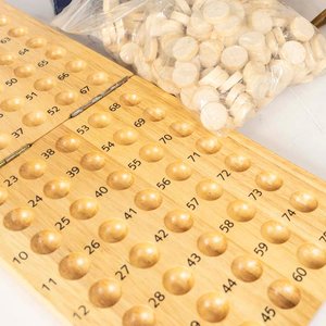 Juego de Bingo Completo con Bolillero Metálico y Caja Original - imagen 2