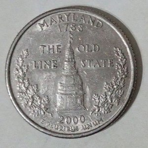 Moneda Conmemorativa "Maryland 2000" - Serie 50 State Quarters USA - imagen 1