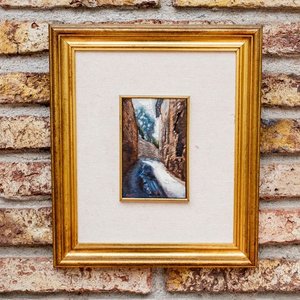 Pintura al Óleo "Calle de Pueblo" por Sergio Curto - imagen 1