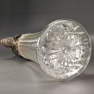 Jarra Italiana de Vidrio con Detalles Metálicos Plateados - imagen 10