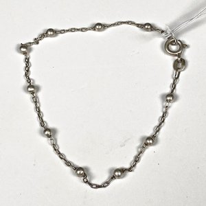 Pulsera de Plata con Bolitas - 16 cm - imagen 2