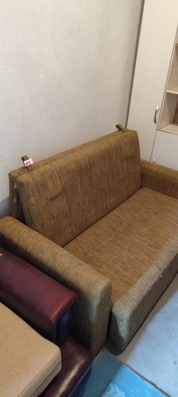 Sillón Cama Marrón de Tela