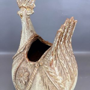 Escultura Cerámica Pavoncella Sarda Símbolo Fertilidad Cerdeña - imagen 4