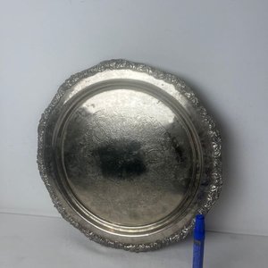 Centro de Mesa Redondo en Platería Cincelada - imagen 3