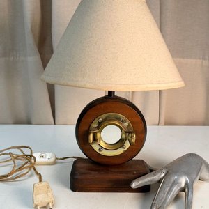 Lámpara de Mesa Estilo Marino con Ojo de Buey - imagen 2