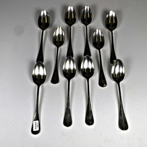 Diez Cucharas de Metal Christofle - imagen 2