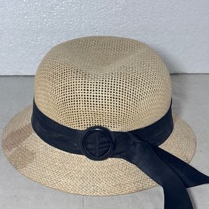 Lote de 3 Sombreros de Paja con Cintas y Flores Decorativas - imagen 2