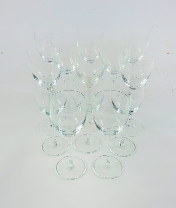 Trece Copas de Cristal Hialino de Distintos Tamaños - imagen 1