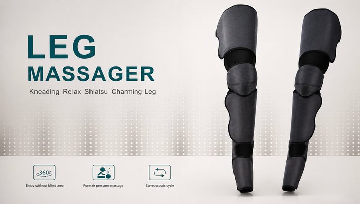 Botas Masajeadoras de Piernas con Presoterapia, Calor y Control Remoto