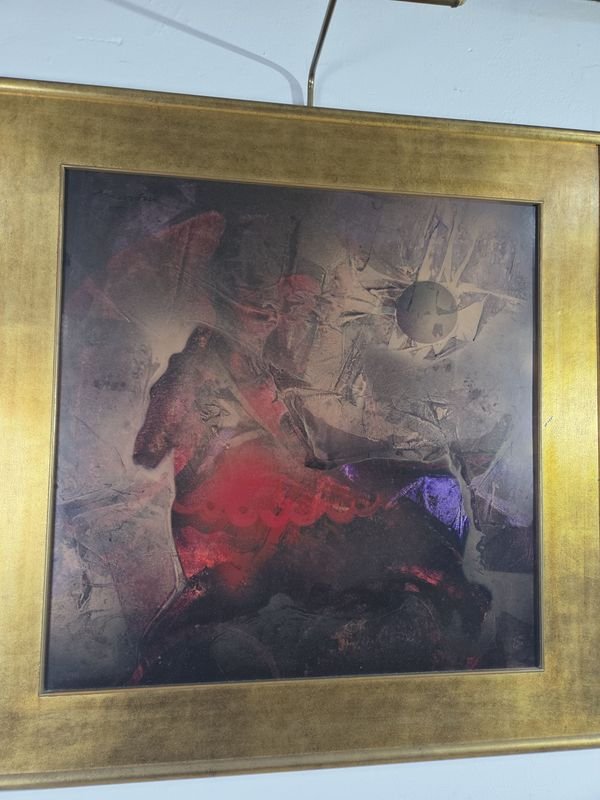Excepcional óleo del artista Vicente Martín enmarcado en impecable estado y con iluminación - imagen 3