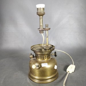Lámpara de Bronce con Base de Farol a Combustible "Primus" - imagen 2