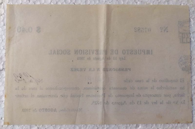 Impuesto de Previsión Social. Documentos de Pensiones de la Vejez - imagen 2