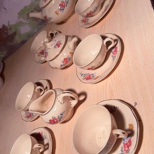 Juego de Té Versailles Porcelana con Flores - imagen 17