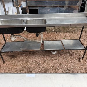 Lote anterior: Mesada de Acero Inoxidable con Doble Bacha y Estructura Metálica