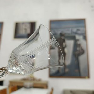 Copas de Cristal Tallado Estilo Cáliz Acampanado - Set de 6 - imagen 2