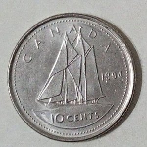 Lote anterior: Moneda de 10 Centavos de Canadá (Dime) 1994 - Barco Bluenose