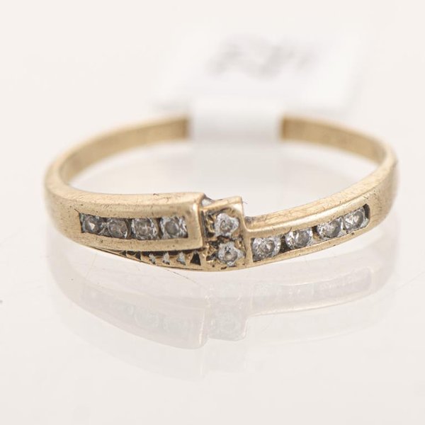 Anillo de Oro 18k con Circonias Talla 16.5 mm - imagen 1