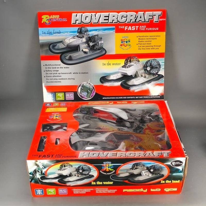Hovercraft radio control, escala 1/32 alta velocidad en el agua y en la tierra - imagen 2
