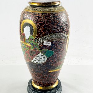 Base de lampara oriental en porcelana de 41 cm - imagen 1