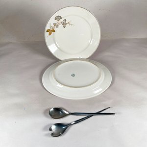 Juego de Fuentes y Cubiertos Olmos Porcelana Uruguay - imagen 3