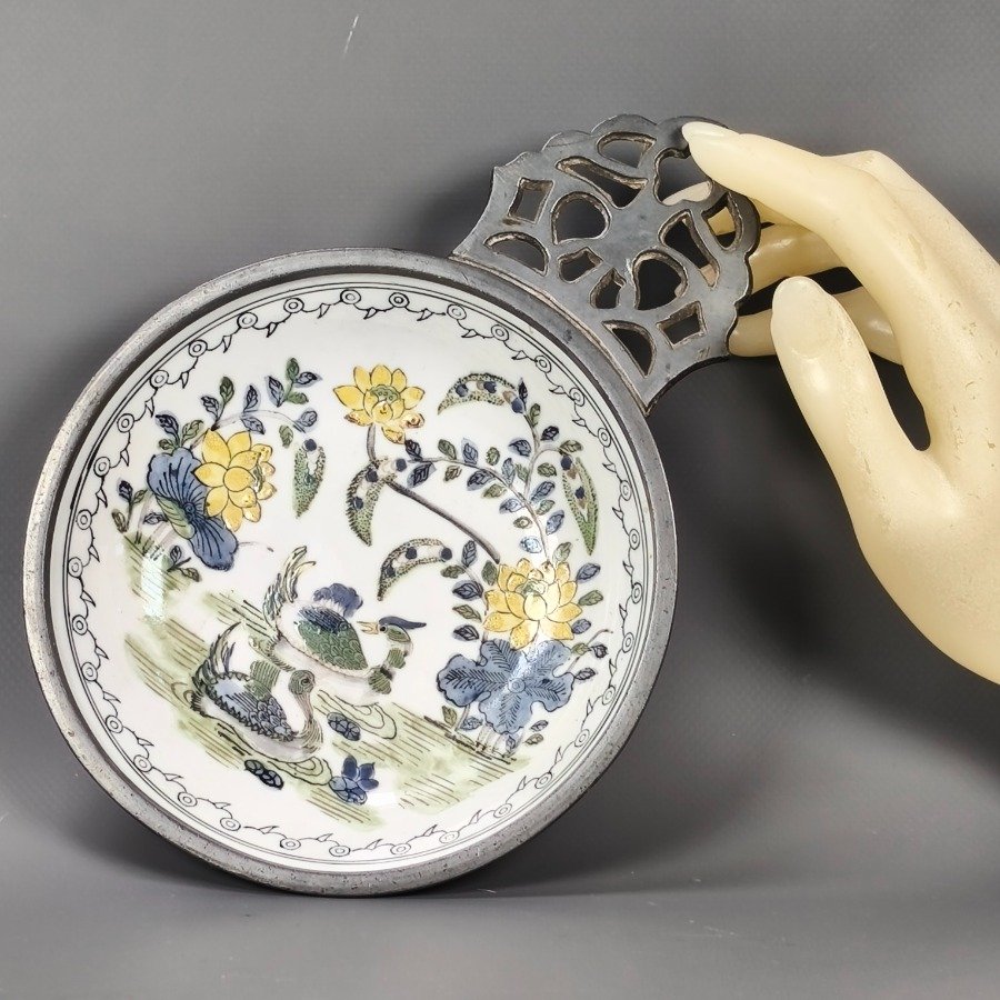 Cenicero en porcelana japonesa pintado a mano 'Canton Ware' - imagen 7
