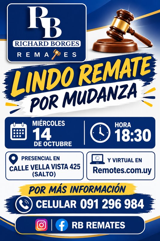 Boceto Publicitario para Remate de Mudanza