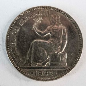 Lote siguiente: Moneda de Plata 1 Peseta Segunda República Española 1933