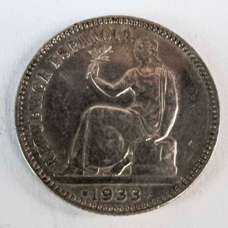 Moneda de Plata 1 Peseta Segunda República Española 1933