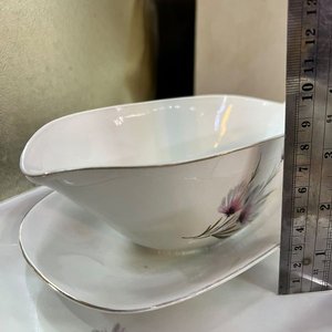 Conjunto de Porcelana Olmos Uruguaya con Flores Rosadas - 5 Piezas - imagen 20