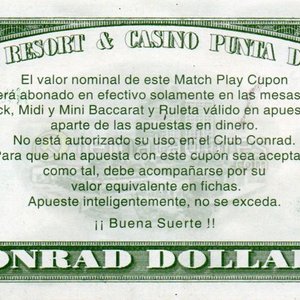 Conrad Resort & Casino Punta del Este "Conrad Dollars" 5 Dólares - imagen 2