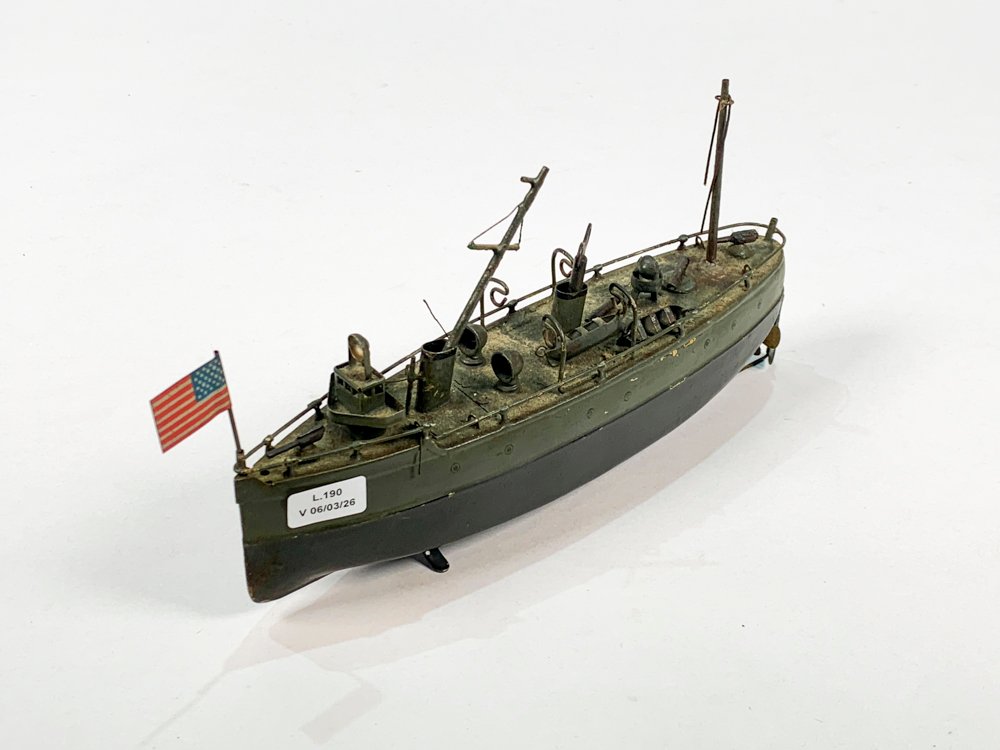 Maqueta de barco de guerra americano a cuerda - imagen 2