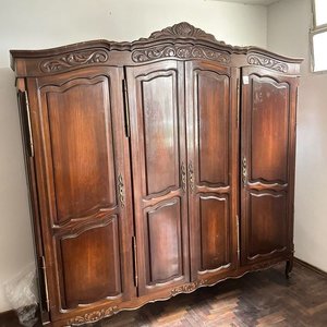 Ropero Estilo Provenzal Madera Maciza 4 Puertas Desarmable - imagen 2