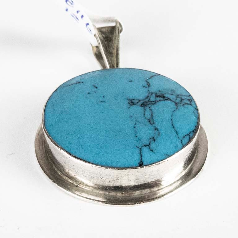 Dije de plata con piedra - Precio: 17,5gr - Medidas: 3cm - imagen 2