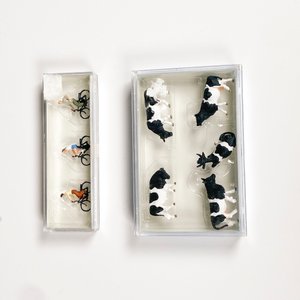 Dos Sets de Maquetas: Vacas y Ciclistas en Bicicleta - imagen 2