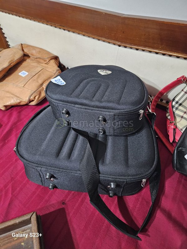 Set de Dos Maletines Negros para Instrumentos Musicales o Equipamiento