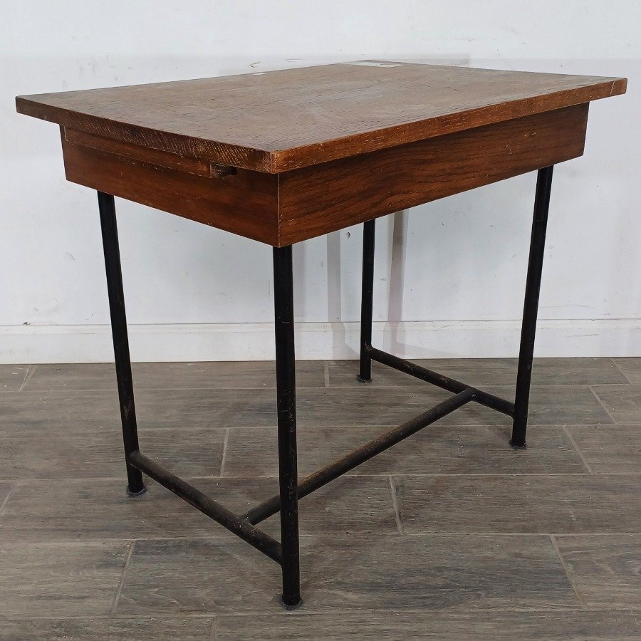 Mesa con cajón y base metálica - imagen 8