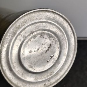 Termo Antiguo de Aluminio con Tapa y Asa de Madera - imagen 5