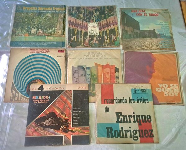 Colección de Vinilos con Música Variada